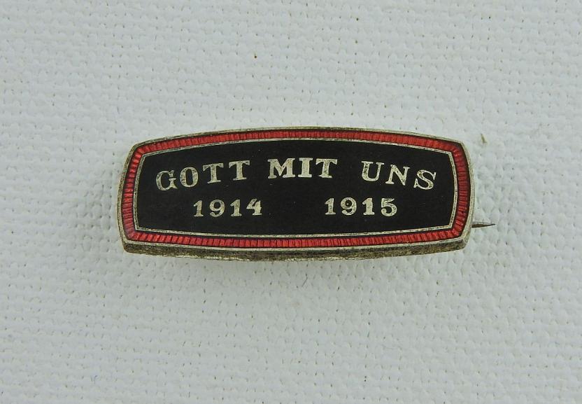 ÖSTERREICH 1WK KUK PATRIOTISCHES ABZEICHEN  GOTT MIT UNS 1914 1915