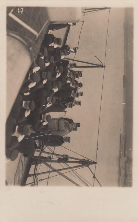 KUK KRIEGSMARINE PHOTO AK BESATZUNG BESUCH KAISER KARL