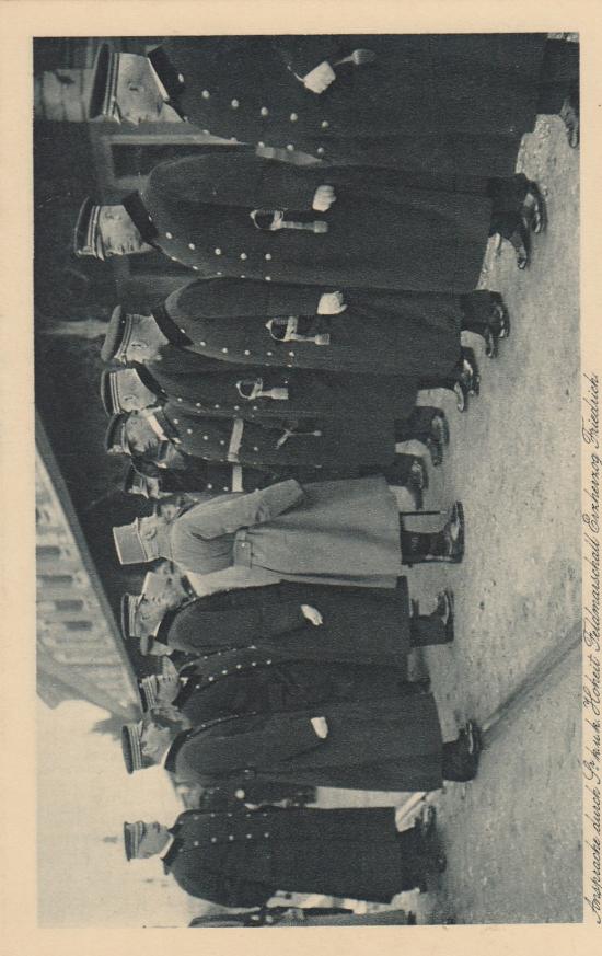 KUK KRIEGSMARINE PHOTO AK BESATZUNG BESUCH FELDMARSCHALL ERZHERZOG FRIEDRICH IN POLA 1916