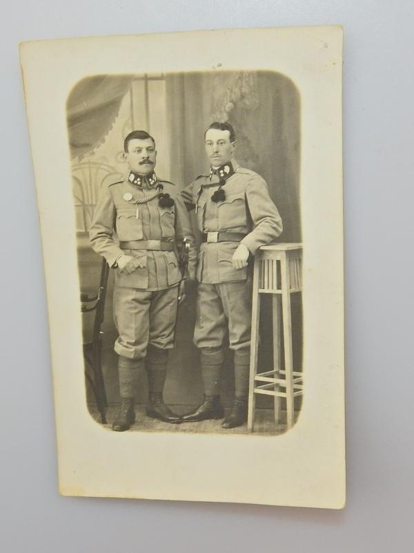 UNIFORM PHOTO ZUGSFÜHRER UND KORPORAL DER KuK KAISERJÄGER 1 WK