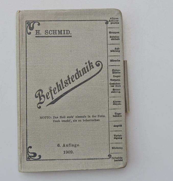 BEFEHLSTECHNIK H SCHMID 1909