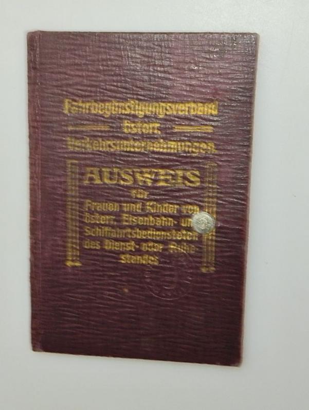 JAHRESAUSWEIS FÜR DIE ÖSTERREICHISCHEN VERKEHRSUNTENEHMEN 1922