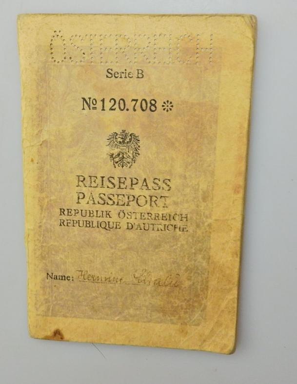 ÖSTERREICH REISEPASS 1953 VISUM FRANKREICH SCHWEIZ