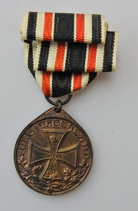 DEUTSCH 1WK Medaille/ Kriegsdenkmünze 1914: Für`s Vaterland