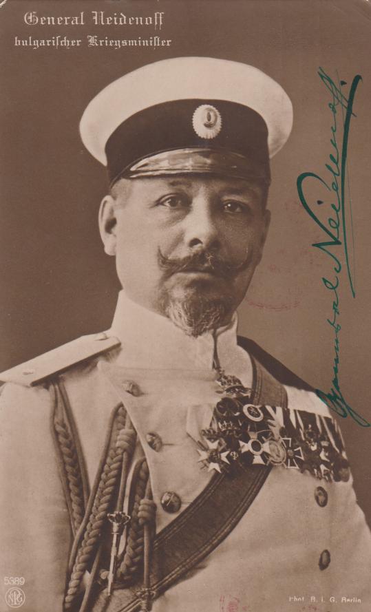 GENERAL NEIDENOFF BULGARISCHER KRIEGSMINISTER