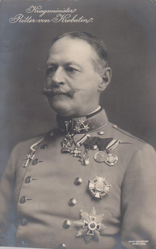 KRIEGSMINISTER RITTER VON KROBATIN