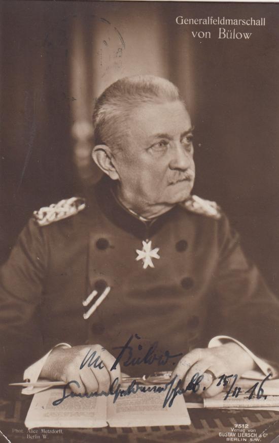 GENERALFELDMARSCHALL VON BÜLOW