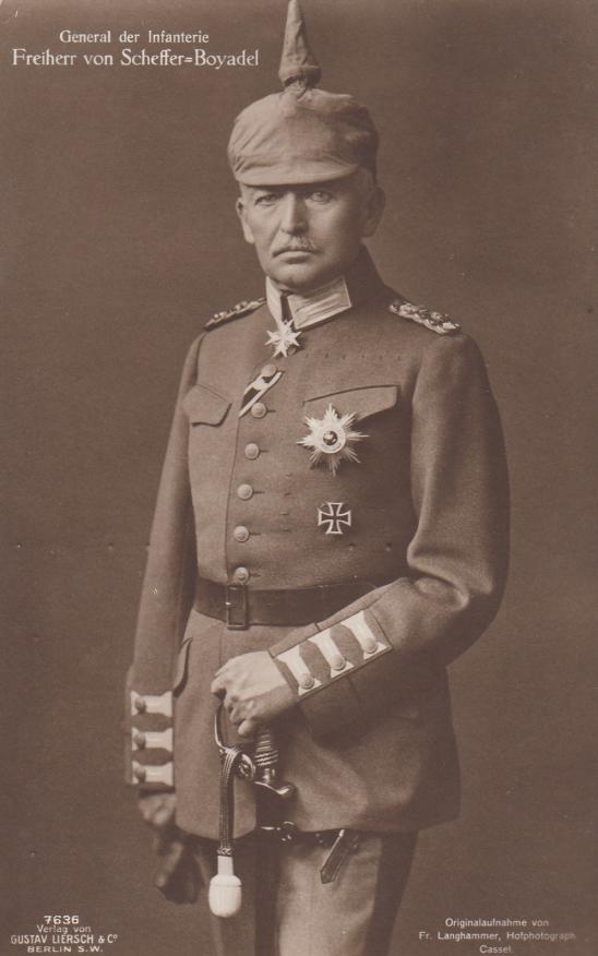 FREIHERR VON SCHEFFER BOYADEL GENERAL DER INFANTERIE