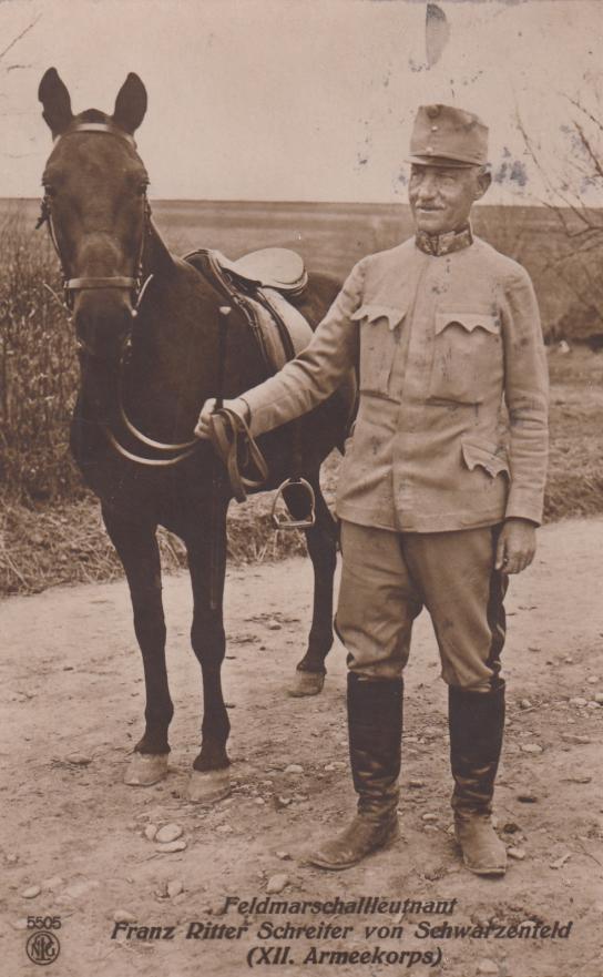 FELDMARSCHALLLEUTNANT FRANZ RITTER SCHREITER VON SCHWARZENFELD