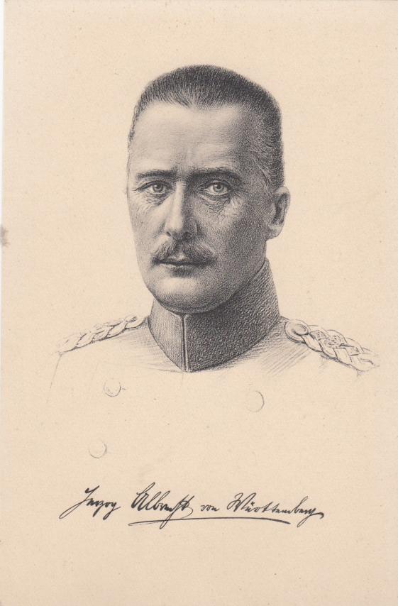 PATRIOTISCHE AK HERZOG ALBRECHT VON WÜRTTEMBERG