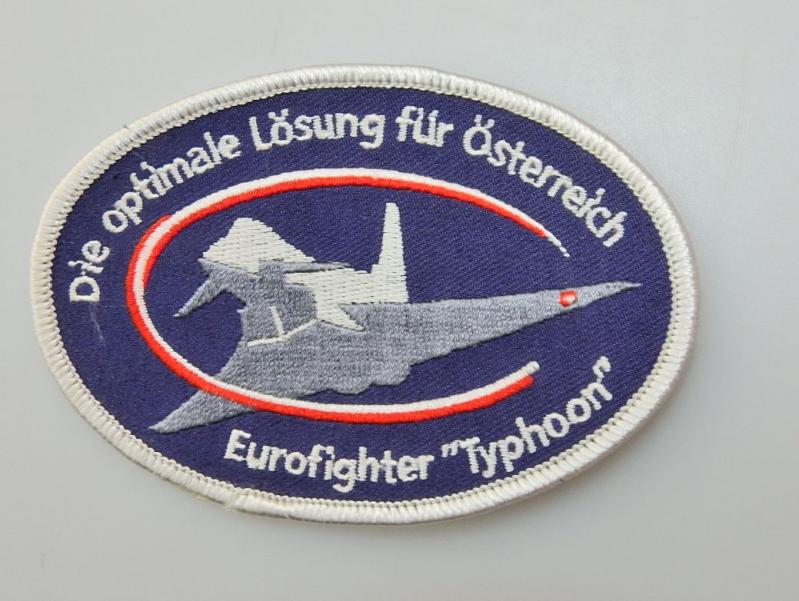 VERBANDSABZEICHEN STOFFABZEICHEN ÖBH LUFTSTREITKRÄFTE  EUROFIGHTER TYPHOON