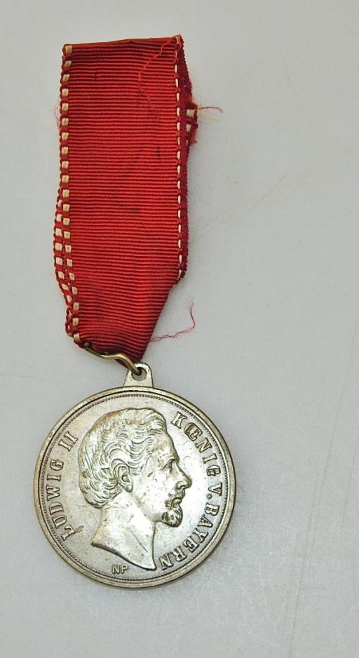 BAYERN, MEDAILLE KÖNIG LUDWIG II. VON BAYERN (NEUPRÄGUNG)