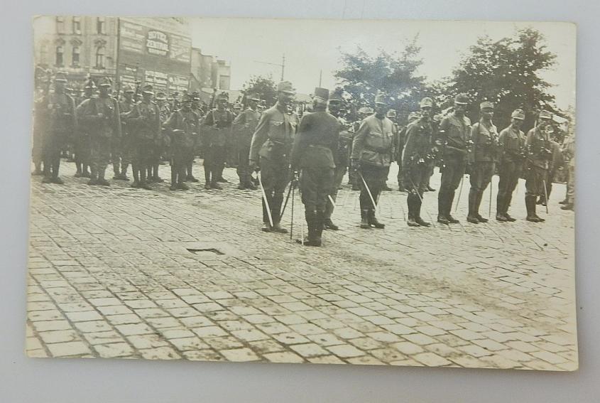 PHOTO AK TRUPPENBESUCH FELDMARSCHALL ERZHERZOG FRIEDRICH 1915