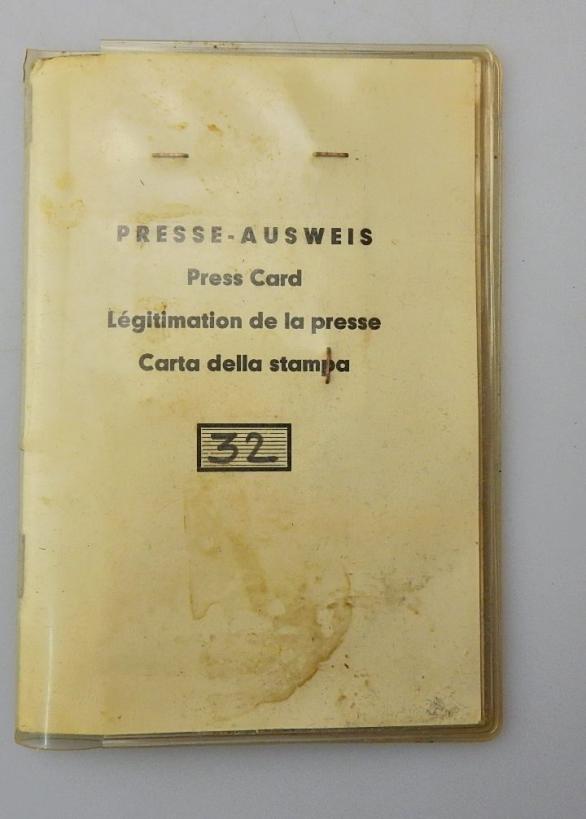 PRESSEAUSWEIS WIEN STUDIOVERLAG 1969