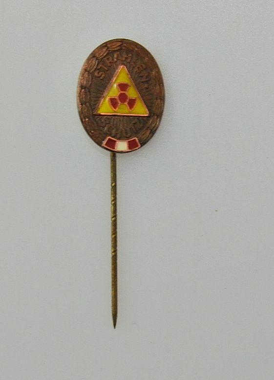 ABZEICHEN BRONZE STRAHLENSCHUTZ AUF NADEL