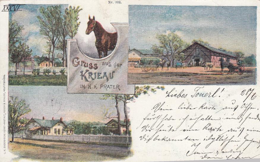 AK GRUSS AUS DER KRIEAU IM KUK PRATER