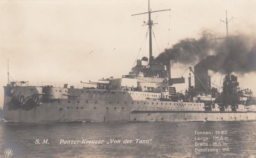 MILITARIA DEUTSCHES KAISERREICH MARINE SM PANZERKREUZER VON DER TANN DEN