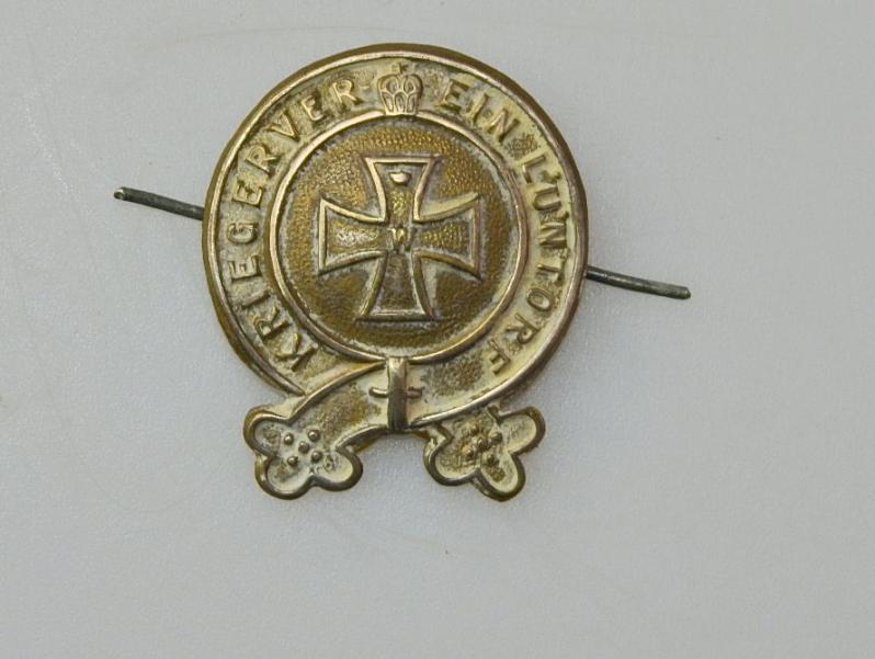ABZEICHEN KRIEGERVEREIN LUNTORF