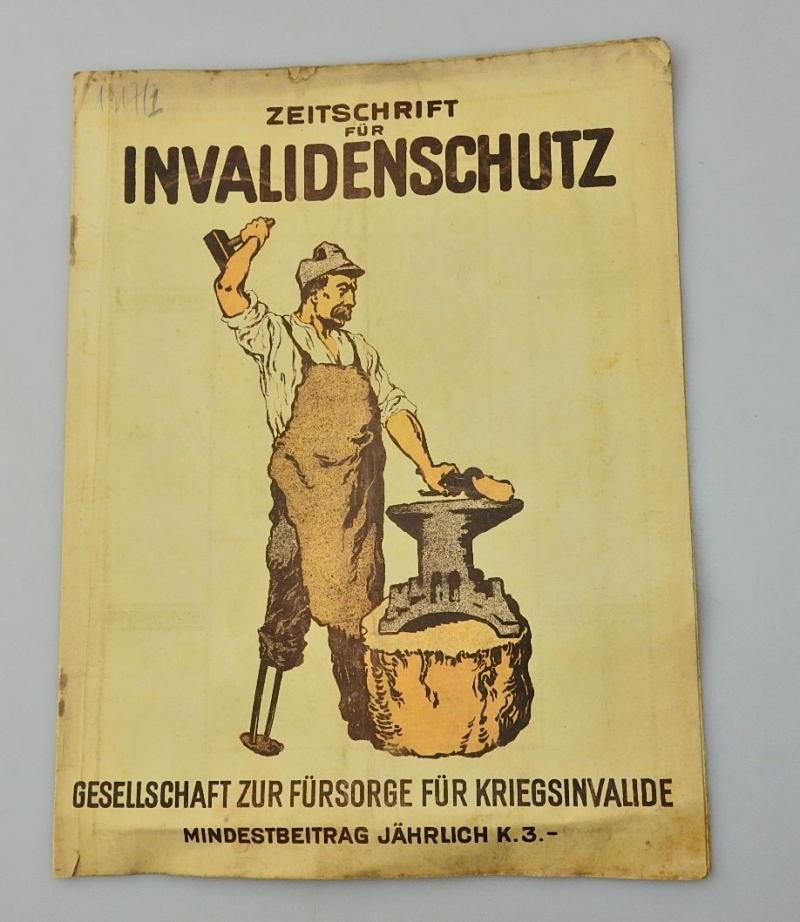 ZEITSCHRIFT FÜR INVALIDENSCHUTZ II JAHRGANG NR 1 1917