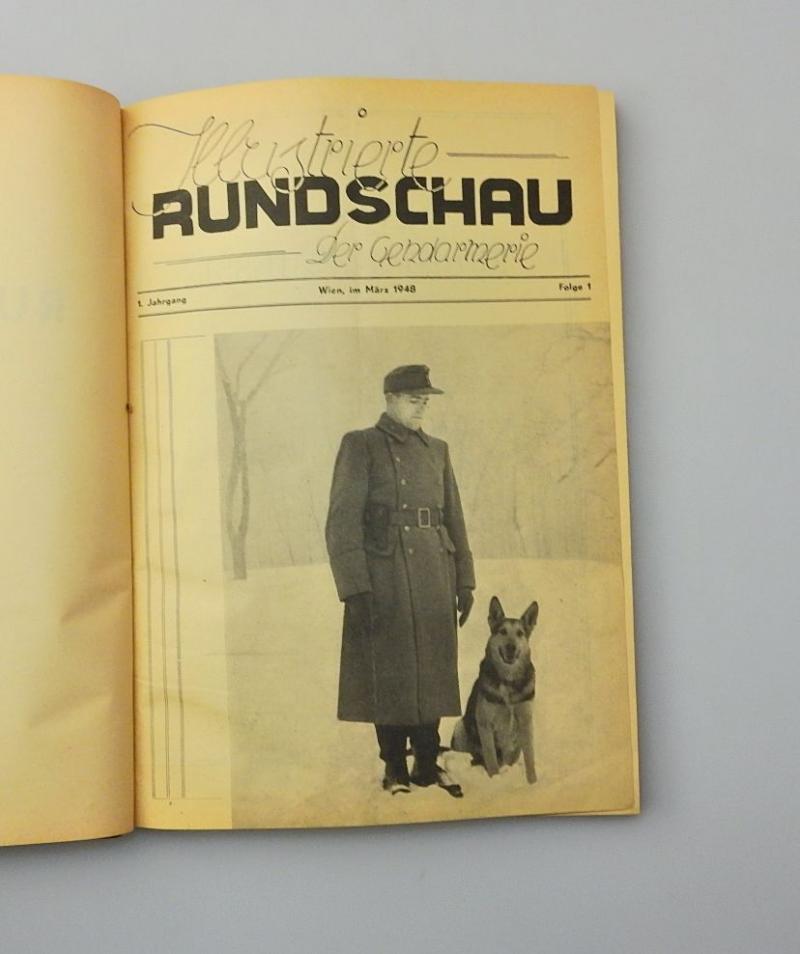 ILLUSTRIERTE RUNDSCHAU DER GENDARMERIE 1948 1 JAHRGANG GEBUNDEN