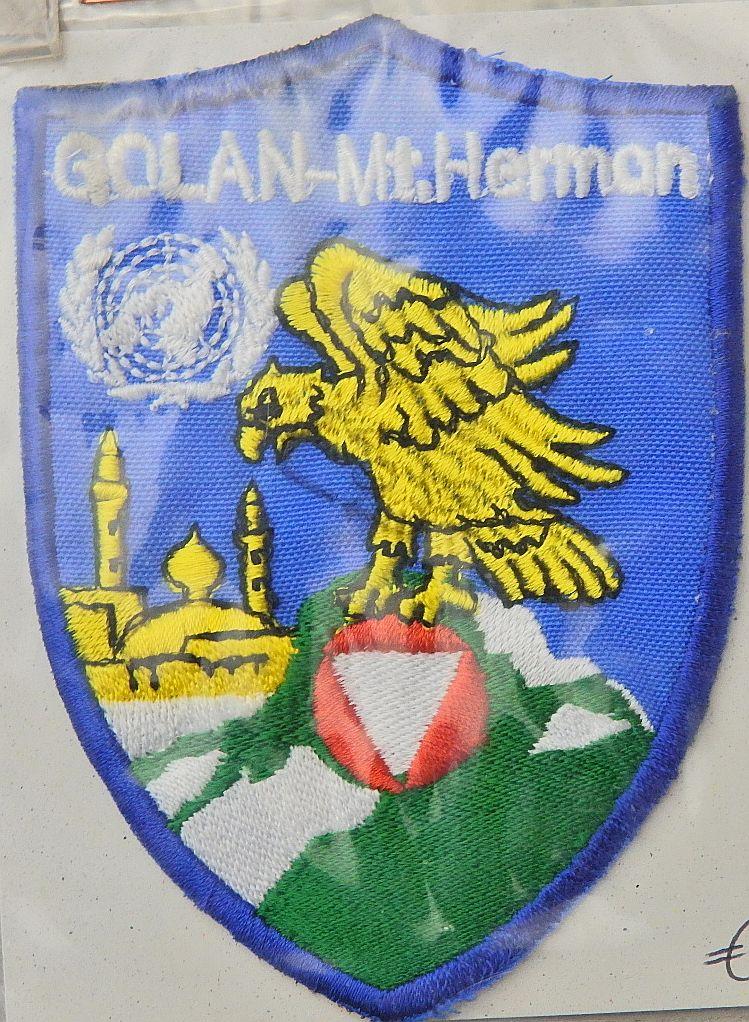ÖSTERREICH BUNDESHEER ÖBH STOFFABZEICHEN  GOLAN MT HERMAN