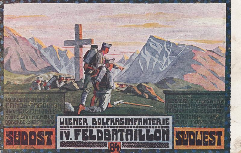 KUK PATRIOTISCHE AK WIENER BOLFRASINFANGTERIE IV FELDBATAILLON 84