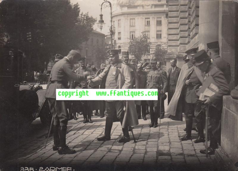 ORIGINAL PHOTO 1 WK TRUPPENBESUCH GENERAL HINDENBURG