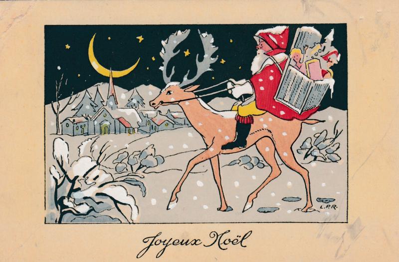 AK JOYEUX NOEL FROHE WEIHNACHTEN 1946