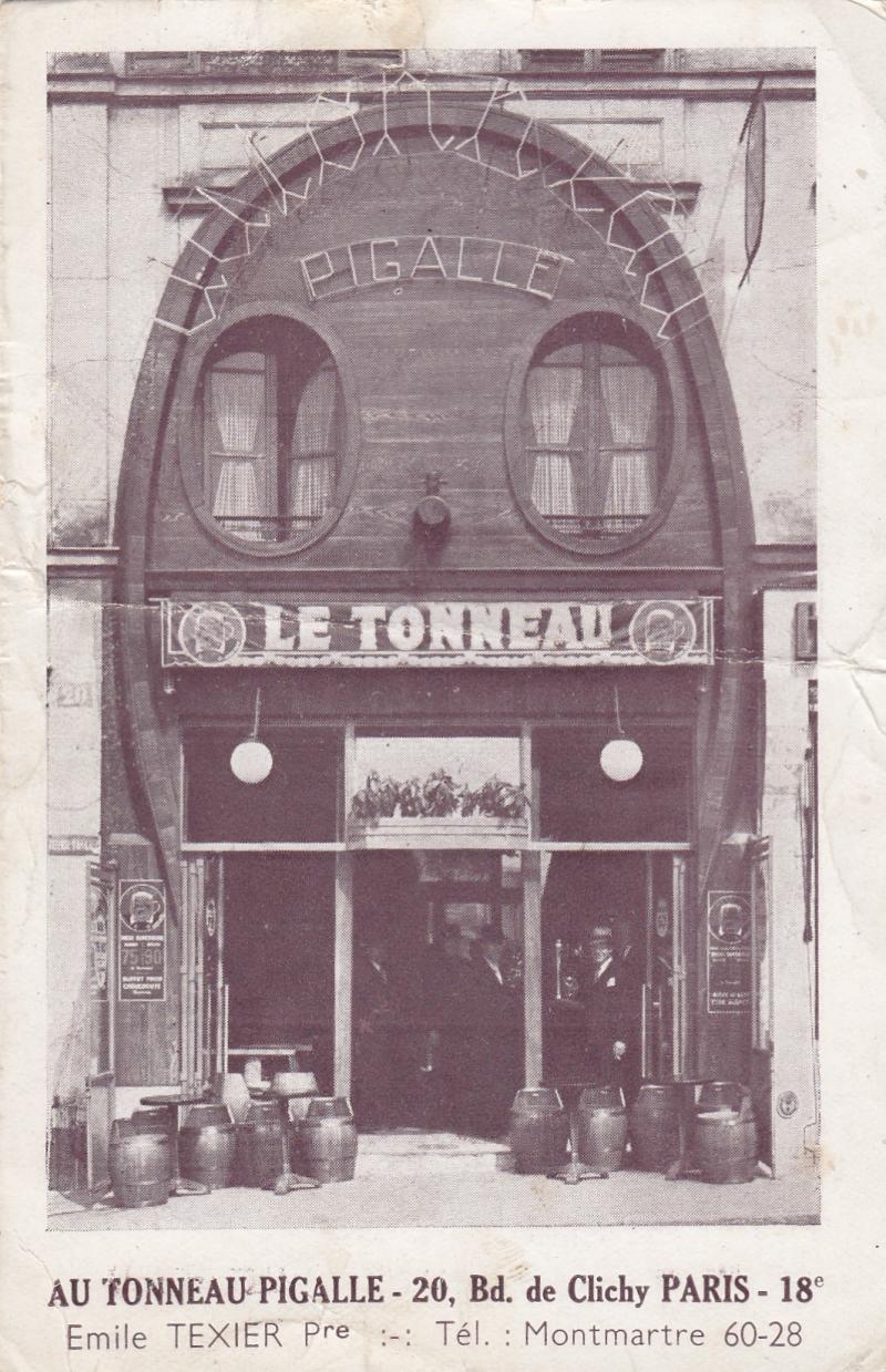 AK PIGALLE LE TONNEAU PARIS 30ER JAHRE