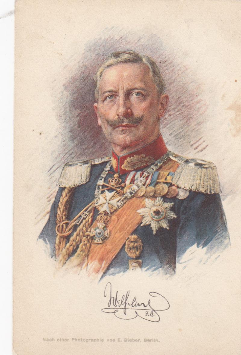 DEUTSCH 1WK PATRIOTISCHE AK KAISER WILHELM II