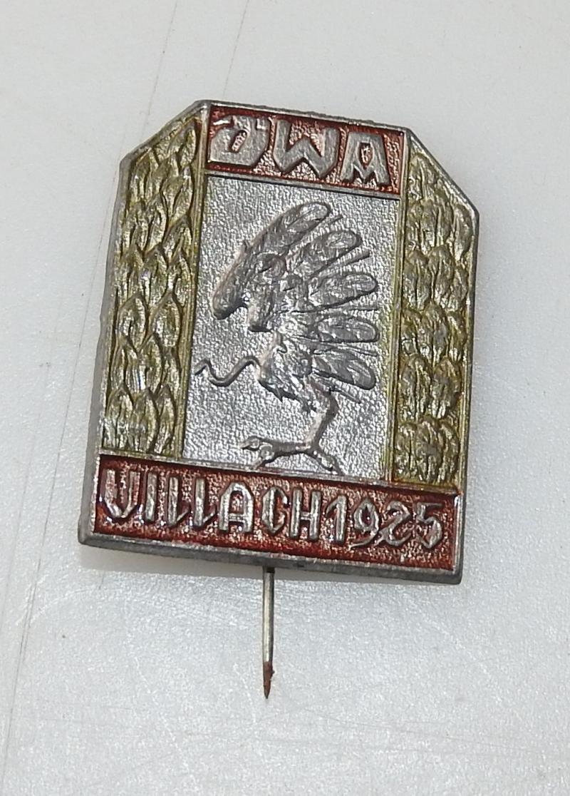 ABZEICHEN JWA VILLACH 1925