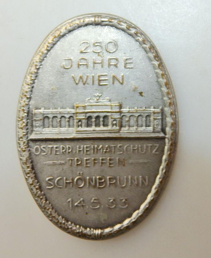 ABZEICHEN ÖSTERREICH HEIMATSCHUTZTREFFEN WIEN SCHÖNBRUNN 1933