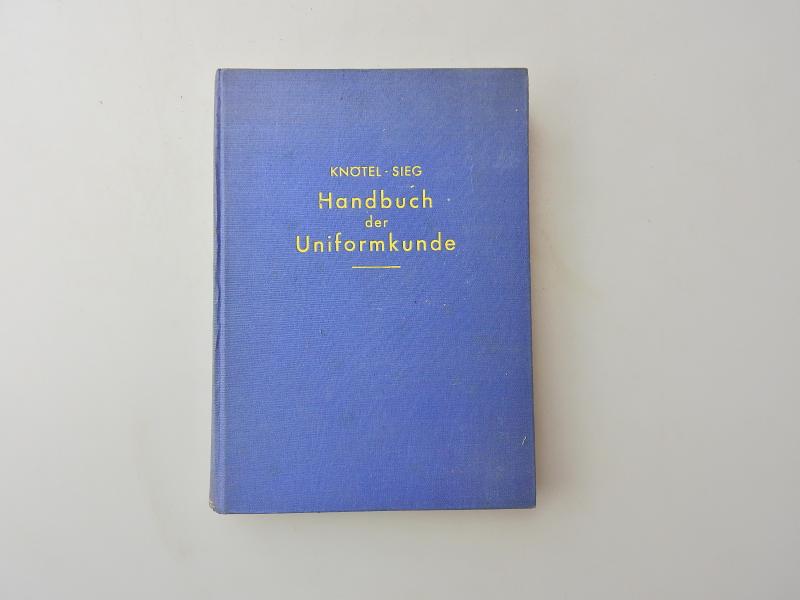 HANDBUCH DER UNIFORMKUNDE 1937