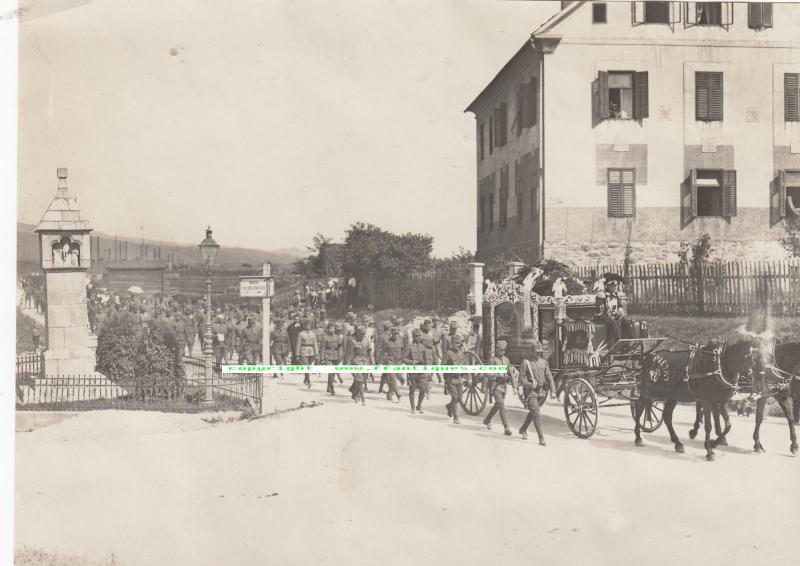 KUK LUFTFAHRTRUPPE FELDPILOT FLIK 16 BEGRÄBNIS OBLT v ROHRER VILLACH 1917