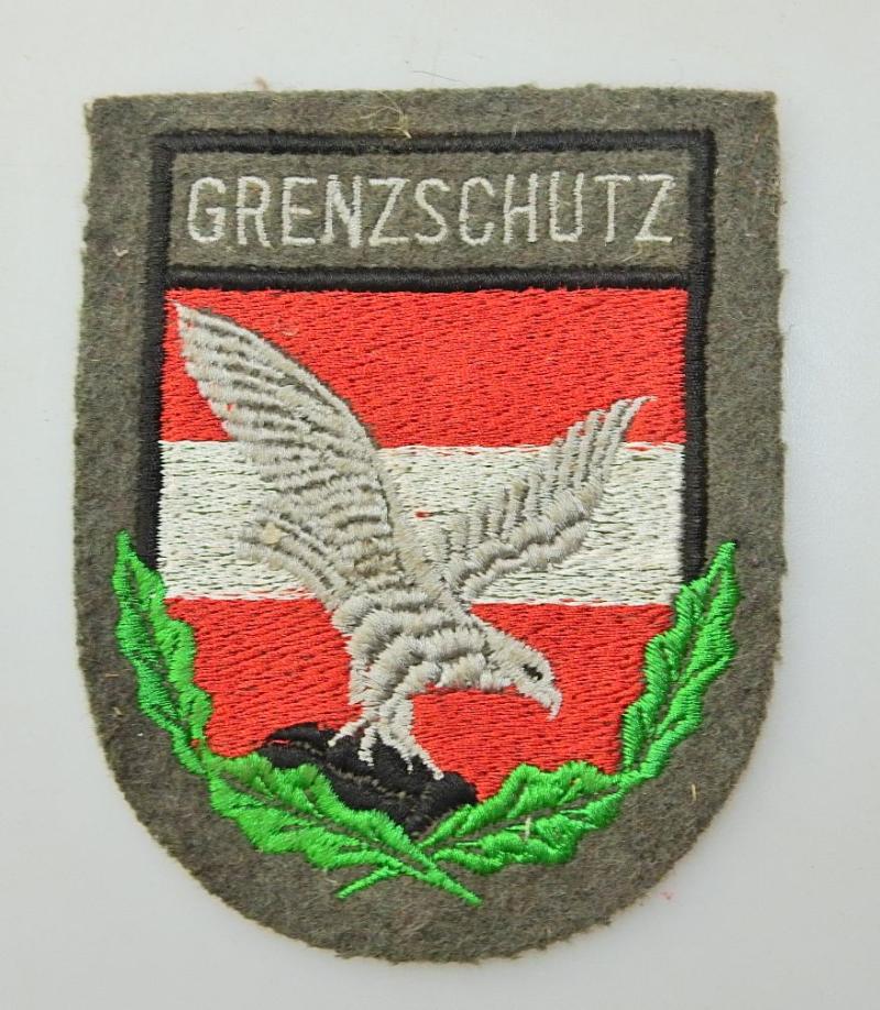 ÖSTERREICH BUNDESHEER STOFFABZEICHEN GRENZSCHUTZ