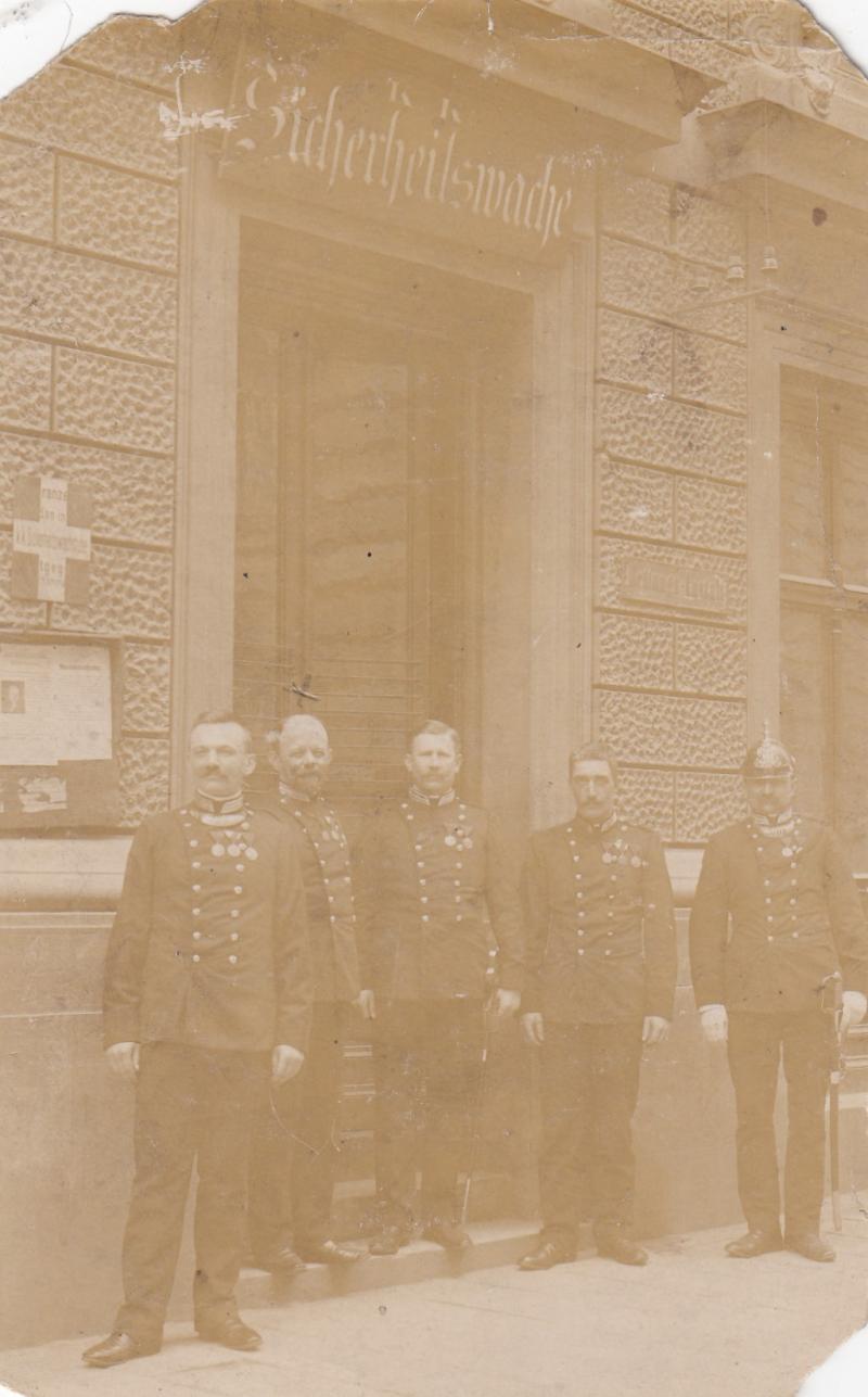 ÖSTERREICH 1WK KUK PHOTO AK GENDARMERIE SICHERHEITSWACHE WIEN