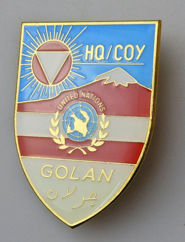 ÖSTERREICH BUNDESHEER ÖBH TRUPPENKÖRPERABZEICHEN UNO HQ/COY GOLAN