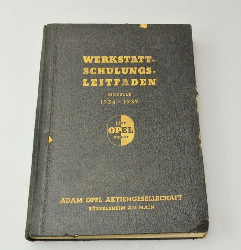 ORIGINAL OPEL 1934 - 1937 WERKSTATT SCHULUNGS LEITFADEN