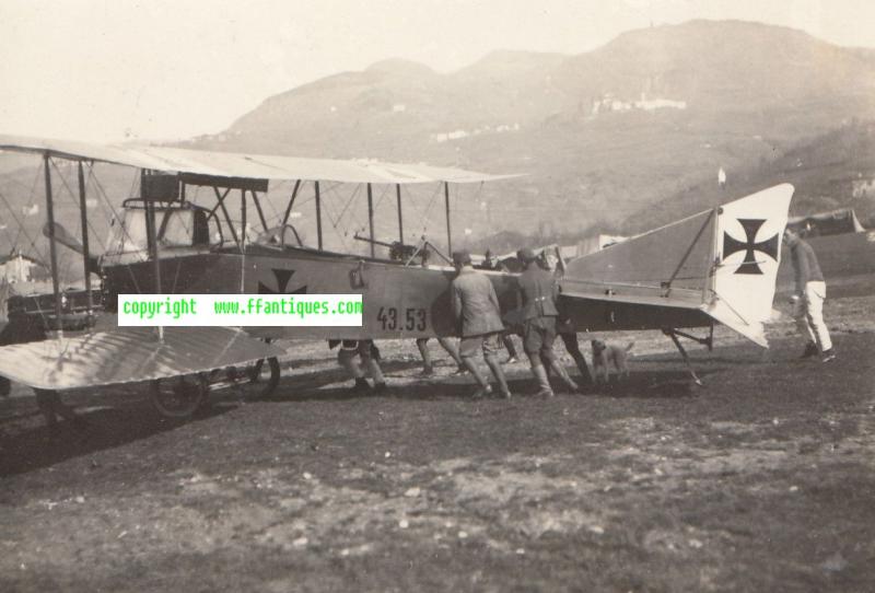 KUK LUFTFAHRTRUPPE FLUGZEUG AUFKLÄRER BOMBER LLOYD LLOYD CIII LL CIII FLIK 4 43.53 BERGMANN MG