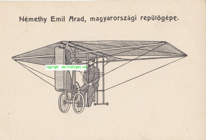 KUK LUFTFAHRTRUPPE FLUGZEUGE ZIVIL NEMETHY EMIL ARAD