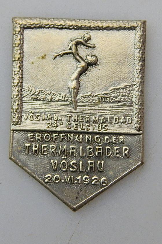 ABZEICHEN THERMALBÄDER VÖSLAU 1926