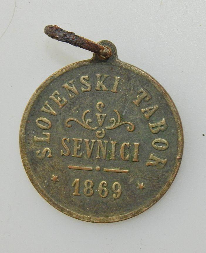 MEDAILLE SLOVENCI ZJEDINIMO SE  SLOVENSKI TABOR SEVNICI 1869