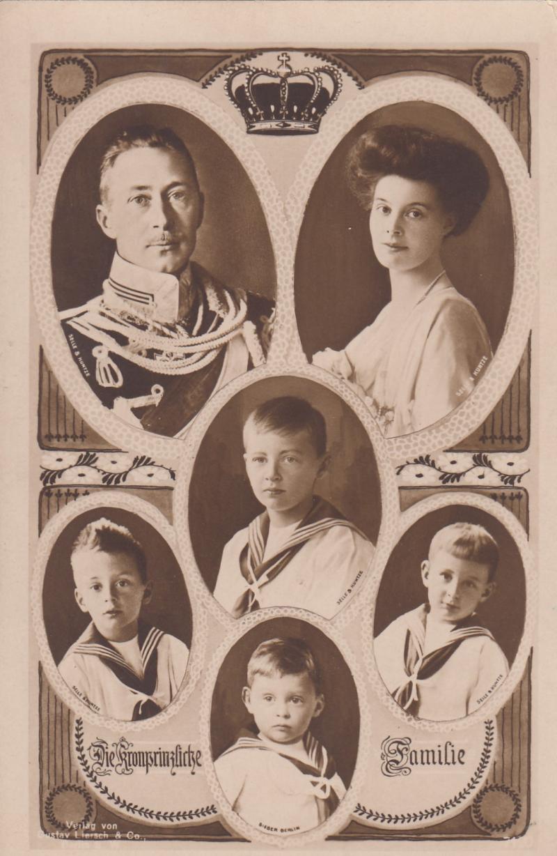 PATRIOTISCHE AK DEUTSCHES KAISERHAUS KRONPRINZLICHE FAMILIE