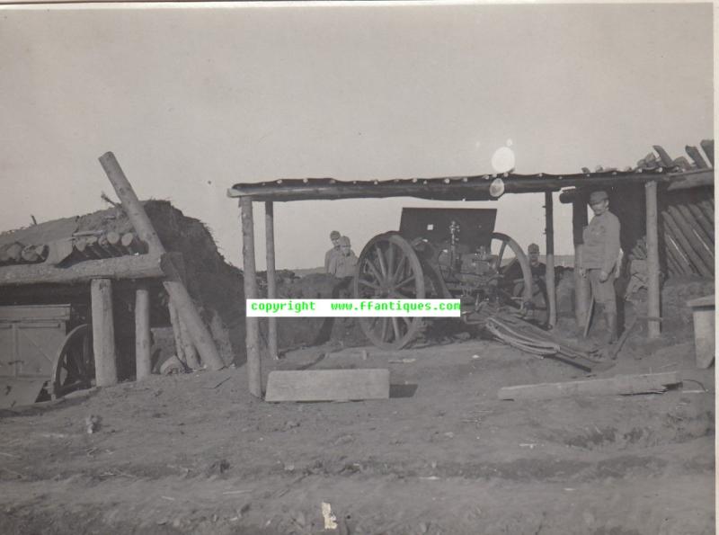 KUK PHOTO 1WK FELDHAUBITZE AM DUKLA PASS SLOVAKEI 1915