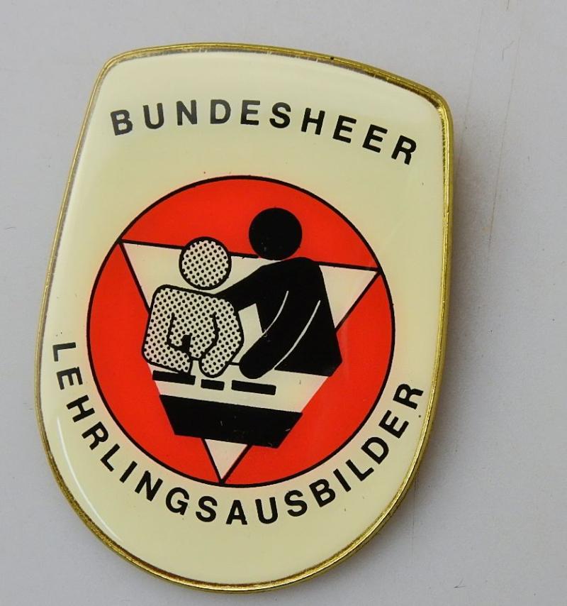 ÖSTERREICH BUNDESHEER ÖBH VERWENDUNGSABZEICHEN LEHRLINGSAUSBILDER