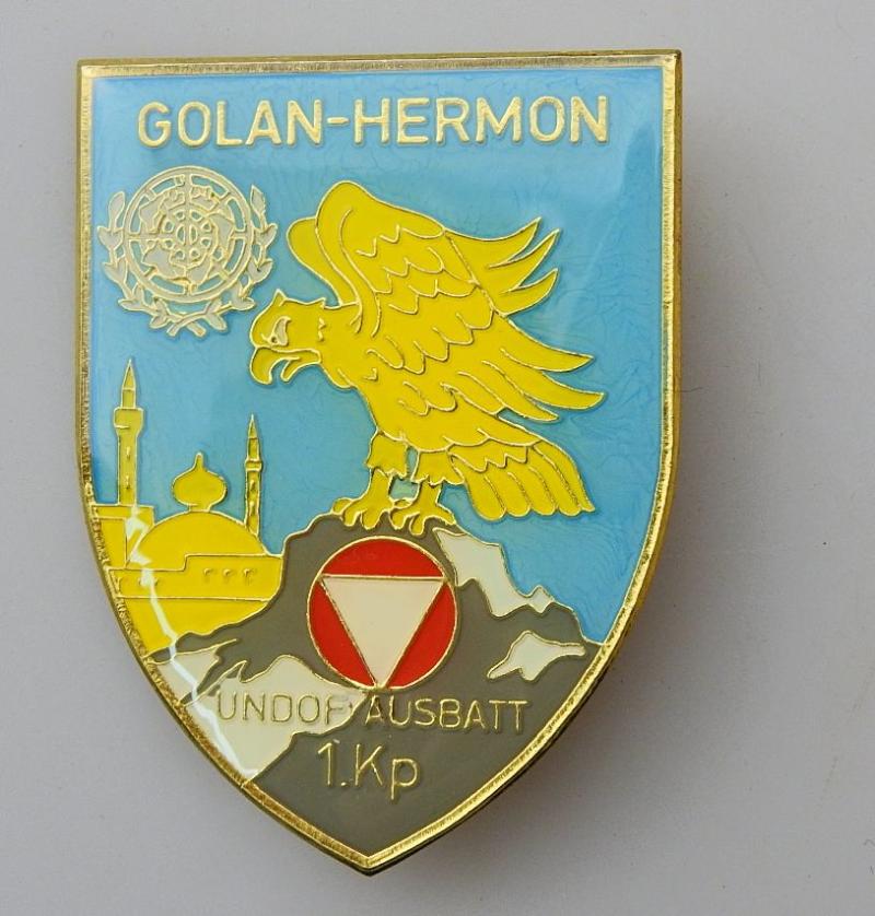 ÖSTERREICH BUNDESHEER ÖBH GOLAN HERMON ABZEICHEN