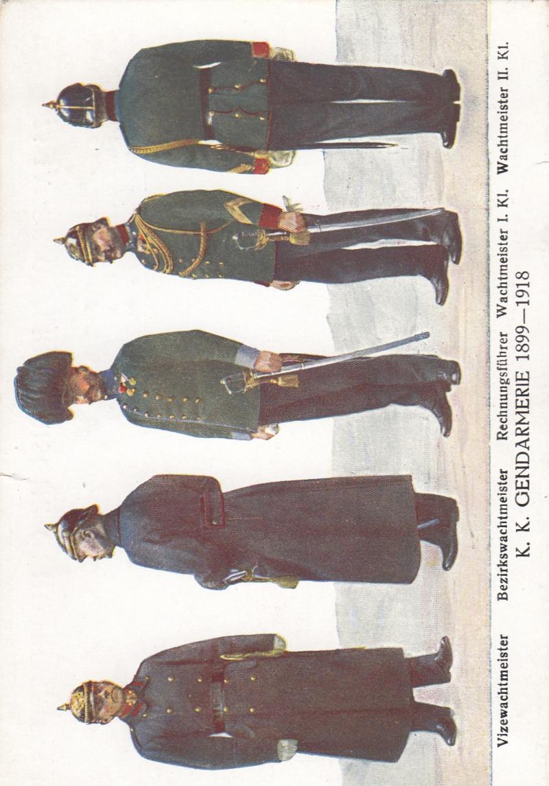 KUK PATRIOTISCHE AK KUK GENDARMERIE 1899 - 1918