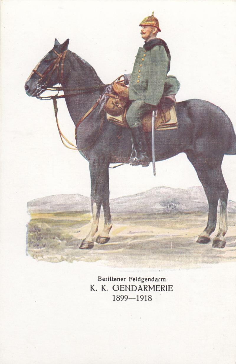 KUK PATRIOTISCHE AK KUK GENDARMERIE 1899 - 1918